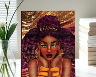 Black Woman Lined Journal: HERSTORY Scribbles Writing Notebook