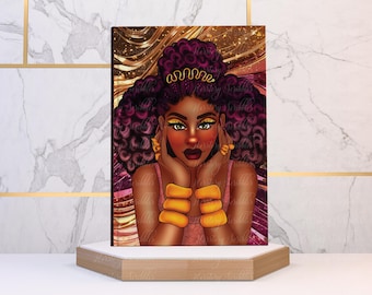 Black Woman Notebook • Lined Journal for Black Women • HERSTORY Scribbles Writing Notebook • Gift for Her