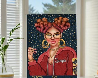 Personalized Zodiac Journal: Astrology Notebook Gift for Black Women