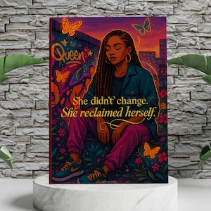 Black Woman Art Journal: Handmade Lined Hardcover Notebook