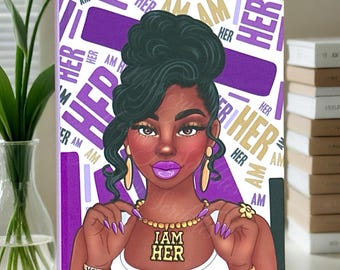 I AM HER Affirmation Journal – Inspirational Self-Care Notebook for Women | Empowerment & Positive Thinking Writing Journal Gift