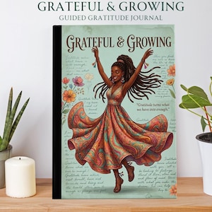 Guided Gratitude Journal for Black Women, Daily Reflection Prompts, Mindfulness and Positivity Gift, Personal Growth Notebook image 1