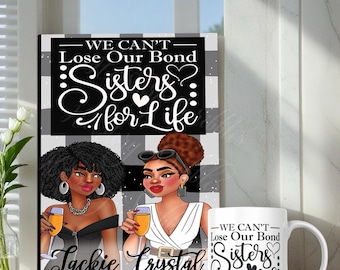 Black Woman Self-Care Gift Box: Sisterhood Journal, Tote, Mug & Candle