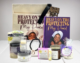 SelfCare Journal for African American Women, Heavy on the Protecting My Peace | Self Care Gift Set