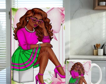 Black Women Empowerment Gift Set: Journal, Mug, Candle & Bracelet