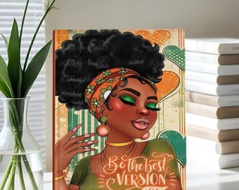 Black Woman Lined Journal: HERSTORY Scribbles Writing Notebook