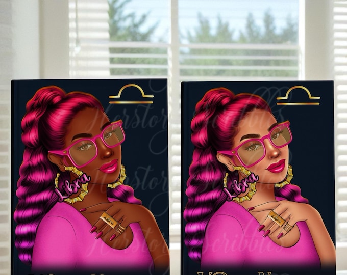 Featured listing image: Personalized Zodiac Journal: Astrology Notebook Gift for Black Women