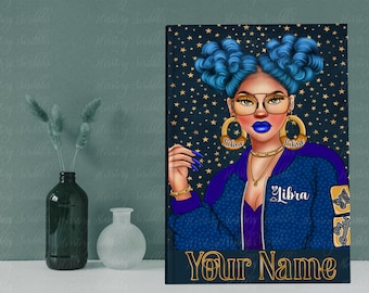 Personalized Zodiac Journal: Astrology Notebook Gift for Black Women