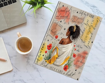 Weekly Self-Care Journal for Black Women | Guided Wellness Planner | | Mental Health Gift Self-love Notebook for African American Ladies