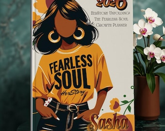 Personalized 2026 Planner. Black Women Goal & Growth Planner. Self Care, Personal Development and Intentional Living Journal