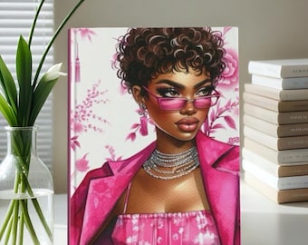 Handmade African American Woman Journal: Personalized Black Girl Magic Notebook
