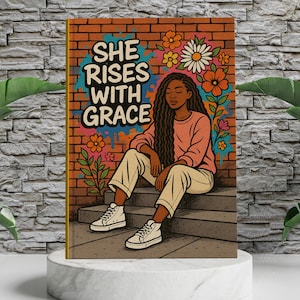 Afrocentric Art Journal: Black Woman Hardcover Notebook (5.7x8.7)