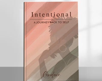 Intentional Prompt Journal – A Journey Back to Self. Guided Self-Reflection Journal for Black Women. Personalized Journal Gift