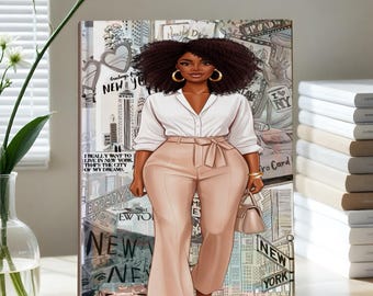Black Woman Journal , Afrocentric Journal, Boss Lady Empowerment Gift