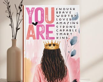 Self Discovery Journal and Mug Set for Black Women - Relaxation Gift Set