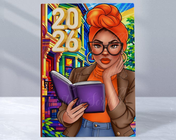 Featured listing image: 2026 Afrocentric Planner for Black Women. Weekly & Monthly Organizer.