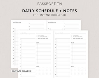 TN Menu Planner Insert - Etsy