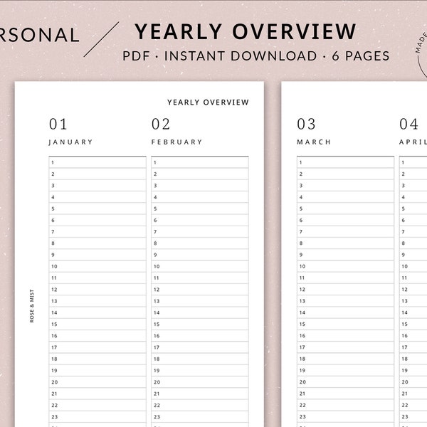 Personal Filofax - Etsy