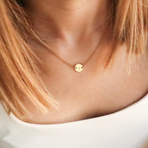 Dainty Initial Choker: 18K Gold Plated Personalized Necklace
