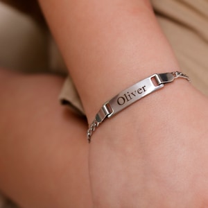 Baby girl Bracelet Gold, Silver, Toddler Bracelets, Baby Bracelet Girl, Personalized Baby Boy Gift Ideas, Baby Name Bracelet Gold, Baby ID