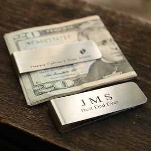 Personalized Money Clip, Husband Gift , fathers day gift from daughter,  fathers day gift from son, Gif for him, Boyfriend gift