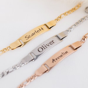 14k Gold Baby ID Bracelet: Personalized Name Bracelet