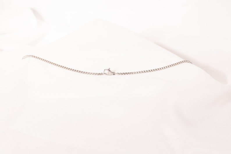 Initial Necklace for men, Letter gift for him, with box chain, boyfriend present, dad present bild 5
