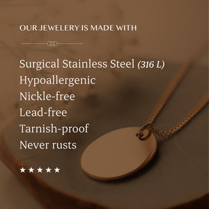 Initial Necklace for men, Letter gift for him, with box chain, boyfriend present, dad present bild 10