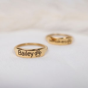 Ring with dogs name best sale