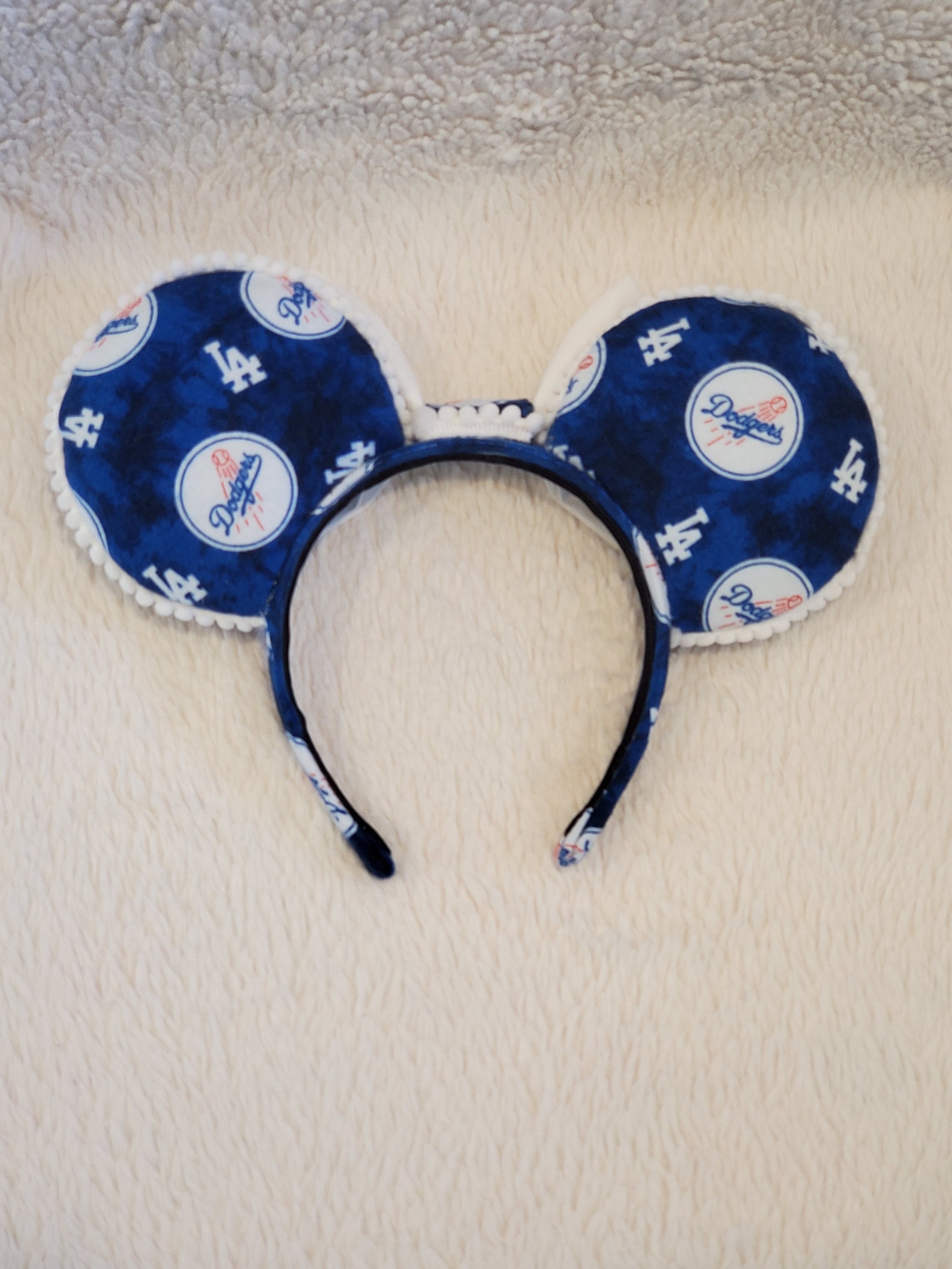 Dodger Mickey Ears Dodger headband LA Dodger Ears Baseball Etsy