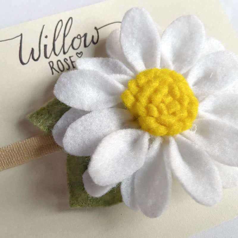 Daisy Headband White Costume Accessory