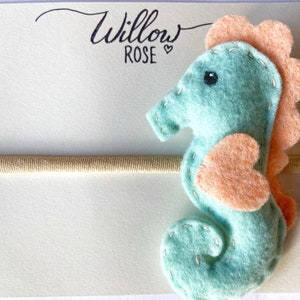 Seahorse headband, under the sea, first birthday