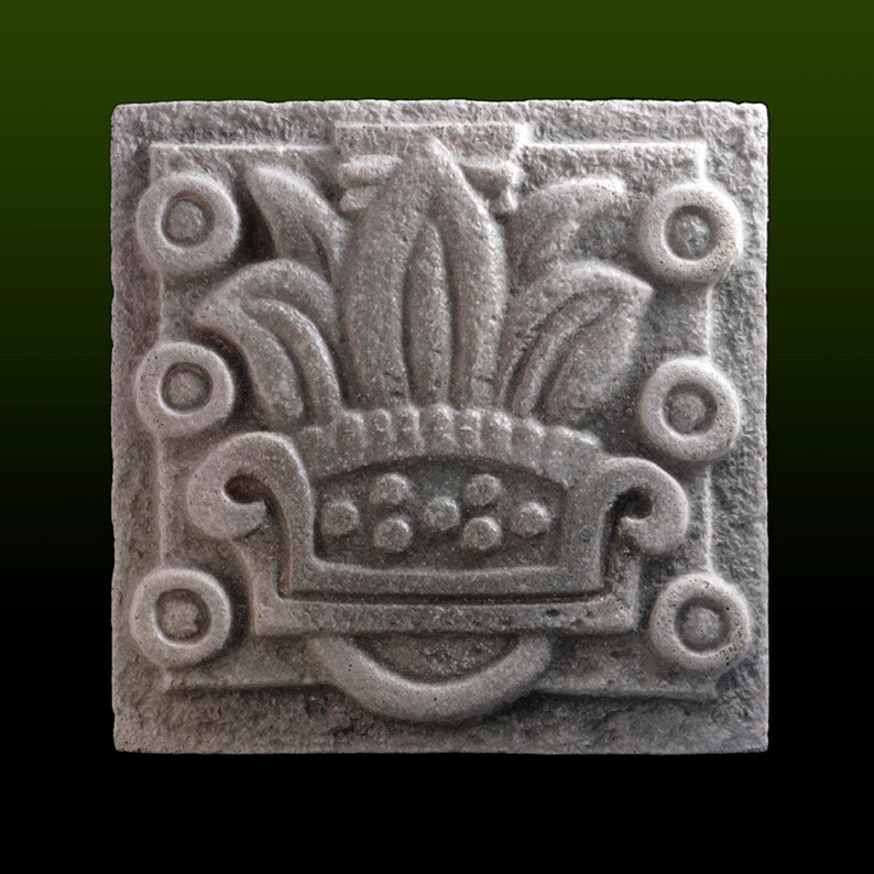 Reed Aztec Decorative Tile - Aztec Reed - Etsy