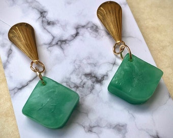 Jade und Gold Kleine Baumeln