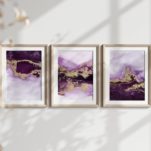 Purple Wall Art Etsy UK