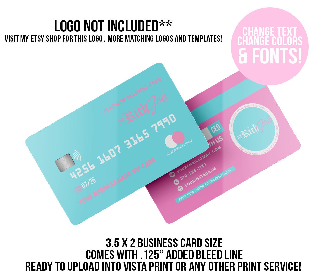 Vistaprint Business Card Dimensions