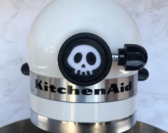 Spinning Skull Kitchen Stand Mixer Hub Cover Decoration - Replacement Attachment Cap to Aid In Your Mixing