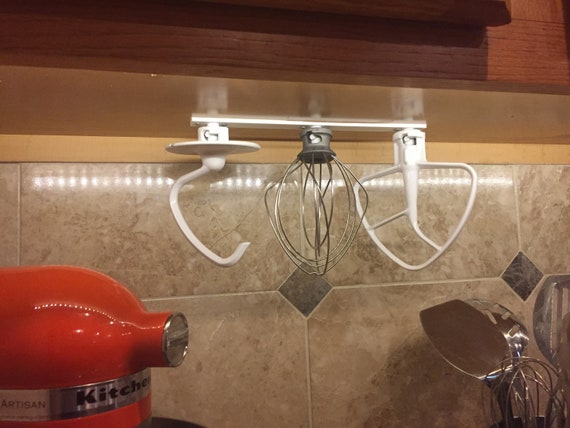 Kitchen Mixer Single Attachment Organizer Kitchen Accessory Hanger Aid Your  Baking With This Whisk, Dough Hook, & Paddle Holders 