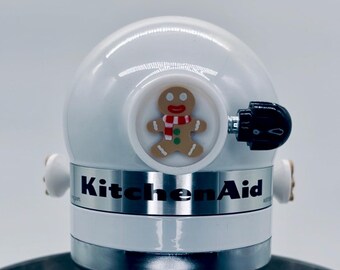 Spinning Gingerbread Cookie Kitchen Aid Stand Mixer Hub Cover Decoration