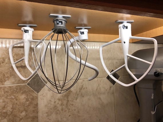 Kitchen Mixer Single Attachment Organizer Kitchen Accessory Hanger Aid Your Baking With This Whisk Dough Hook Paddle Holders Etsy