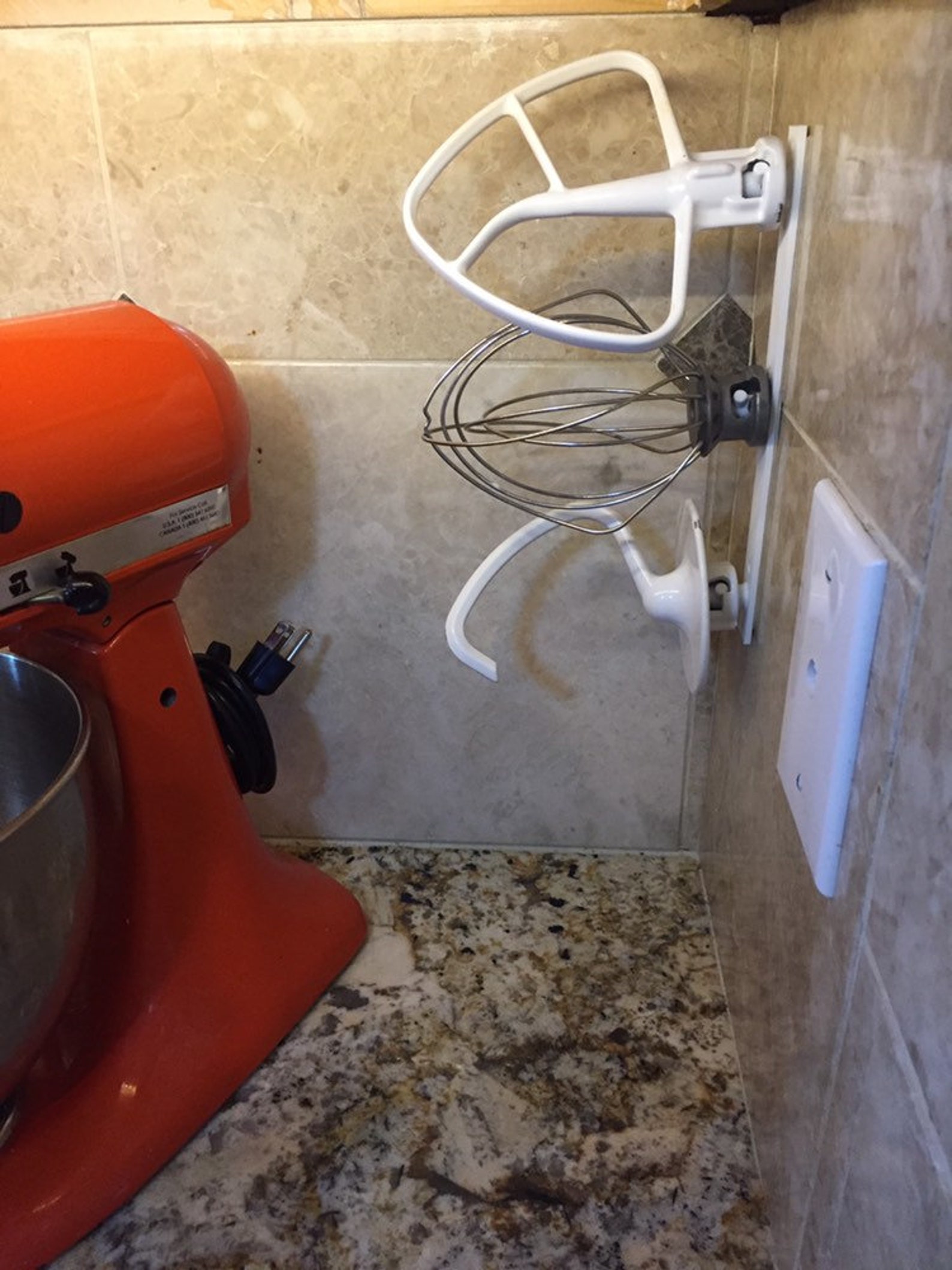 Kitchen Mixer Attachment Organizer Space Saving Kitchenaid Etsy