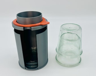 Weck 80 Canning Jar Lid, Ring & Clip Organizer - For Medium Weck 80 sized Pickling Jars - Space Saving Kitchen Organization