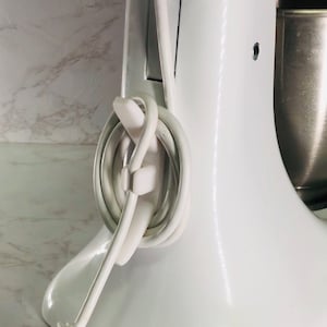 Cable Holder for Kitchenaid Machines Artisan / Cord Holder for Kitchenaid  Artisan / Cable Tie / Incl. Nano Adhesive Tape 