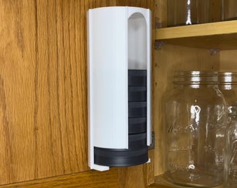 Organizador de tapas de plástico para tarros de conserva - Dispensador para tarros de boca pequeña/estándar