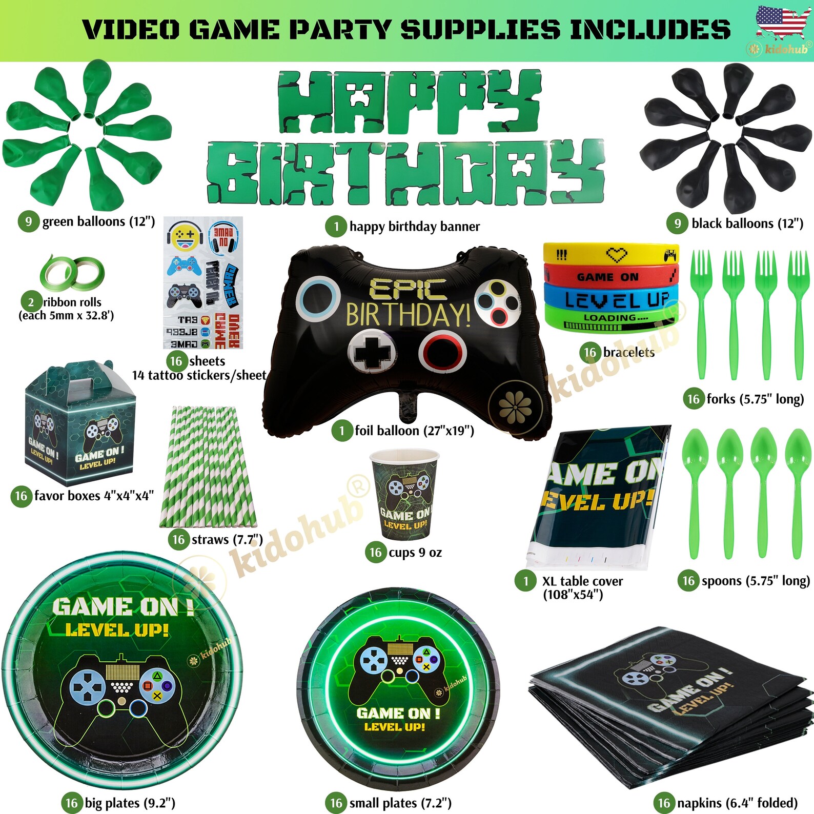 Video Game Birthday Party Supplies Gamer Party Decorations & Etsy