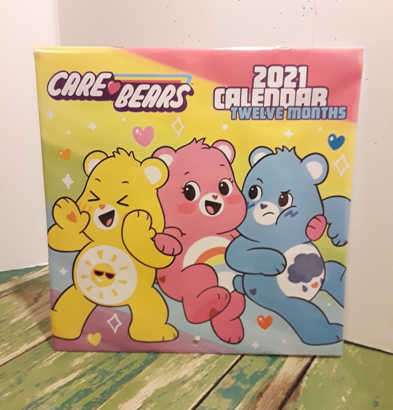 New 2021 Care Bear Twelve Month Calendar Etsy