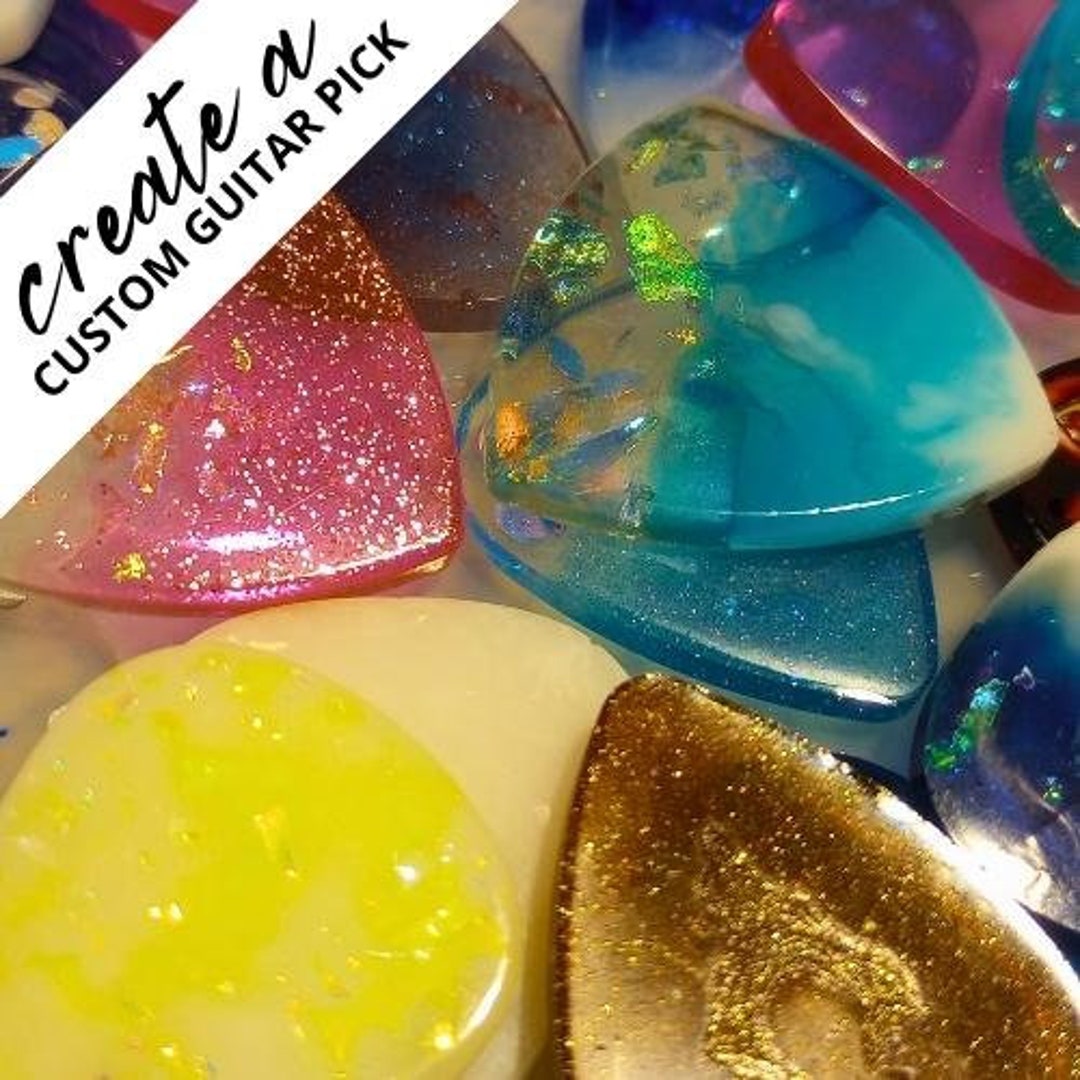 Build Your Own Guitar Pick Custom Resin Guitar Pick Handmade Gift for