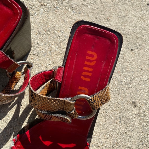 Miu Miu 1998 SS Cow Pony Fur Block Heels - image 4