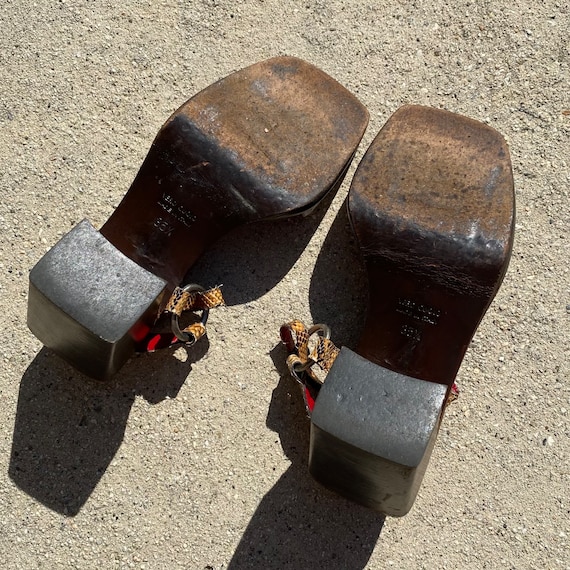 Miu Miu 1998 SS Cow Pony Fur Block Heels - image 7