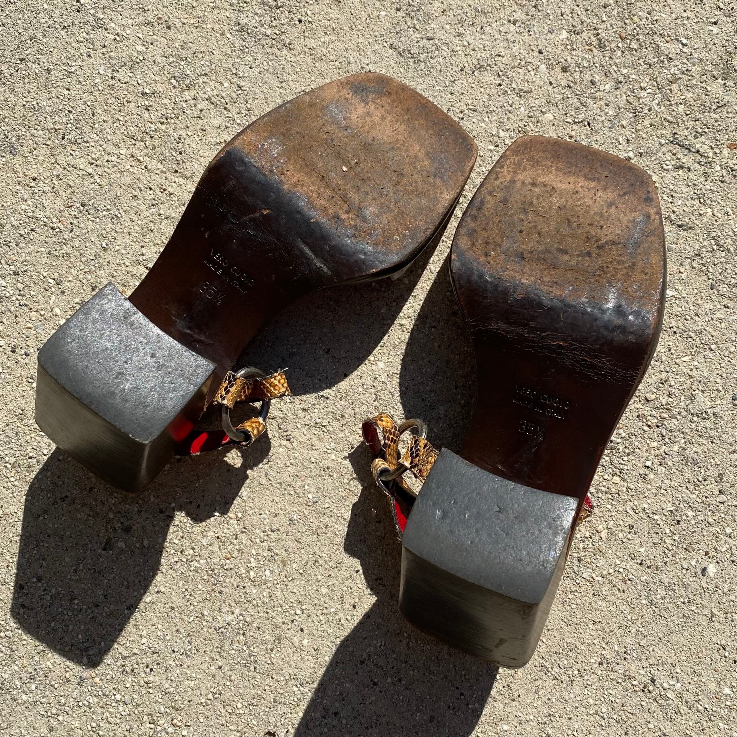 Miu Miu 1998 SS Cow Pony Fur Block Heels - Etsy